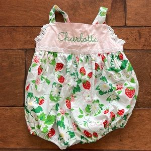 BITSY BUBBLE - Greenwich Garden - 2T          Strawberry Bubble - EUC